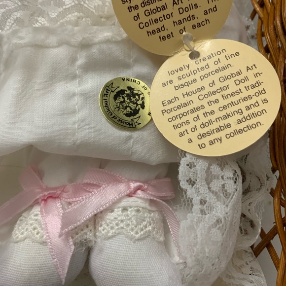 HOUSE OF GLOBAL ART Painted Porcelain Baby Doll - Picture 3 of 5